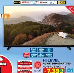 Hİ-LEVEL 40HRT900 40HRT750 40 İNÇ FHD SMART TV AKILLI TELEVİZYON